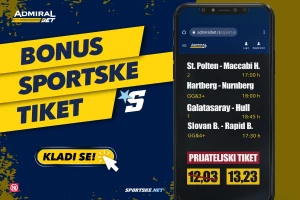 AdmiralBet i Sportske bonus tiket - "Prijateljski tiket"